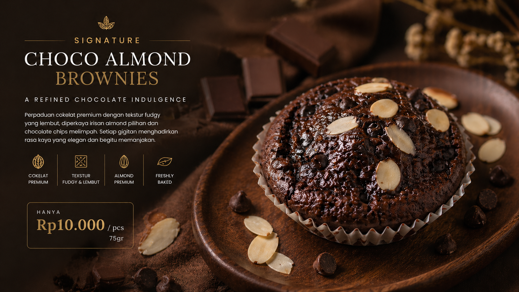 Signature Choco Almond Brownies